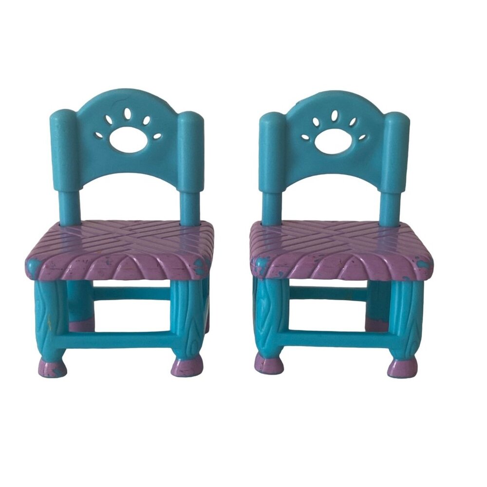 Dora the Explorer Talking Dollhouse Chair Replacement Kitchen Dining 2 Pc